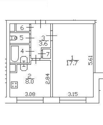 Продам однокомнатную (1-комн.) квартиру, Гражданский пр-кт, 130Ак1, Санкт-Петербург г