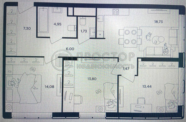 Продам трехкомнатную (3-комн.) квартиру, Шмитовский проезд, 39к6, Москва г