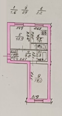 Продам двухкомнатную (2-комн.) квартиру, Возрождения ул, 7/25, Санкт-Петербург г