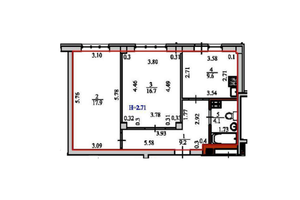 Продам двухкомнатную (2-комн.) квартиру, Степана Разина ул, 107, Екатеринбург г