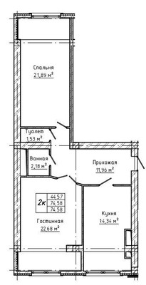 Продам двухкомнатную (2-комн.) квартиру, Тарчокова ул, 31, Нальчик г