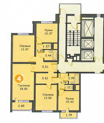Продам многокомнатную квартиру, Академика Комарова ул, 3к2, Москва г