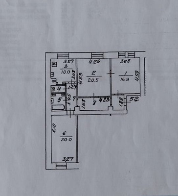 Продам трехкомнатную (3-комн.) квартиру, Чапаевский пер, 8, Москва г