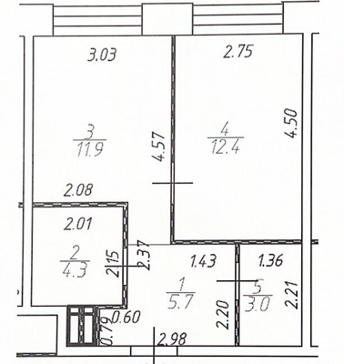 Продам однокомнатную (1-комн.) квартиру, 2 кв-л, 5, Мосрентген п