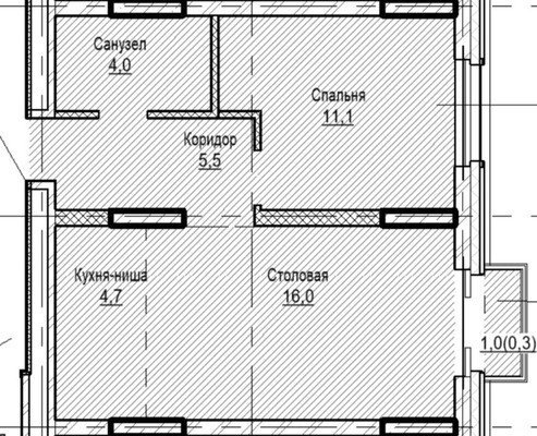 Продам однокомнатную (1-комн.) квартиру (долевое), Арбат ул, Москва г