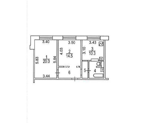 Продам двухкомнатную (2-комн.) квартиру, Академика Пилюгина ул, 12к2, Москва г