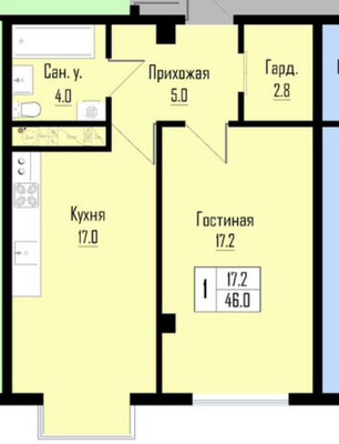 Продам однокомнатную (1-комн.) квартиру, Чернышевского ул, 197, Нальчик г