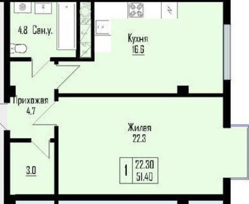 Продам однокомнатную (1-комн.) квартиру, Чернышевского ул, 197, Нальчик г