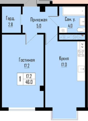 Продам однокомнатную (1-комн.) квартиру, Чернышевского ул, 197, Нальчик г