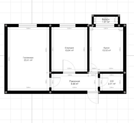 Продам двухкомнатную (2-комн.) квартиру, Шогенова ул, 55к45, Нальчик г