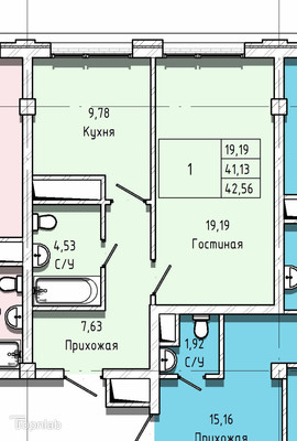 Продам однокомнатную (1-комн.) квартиру, Московская ул, 14, Нальчик г