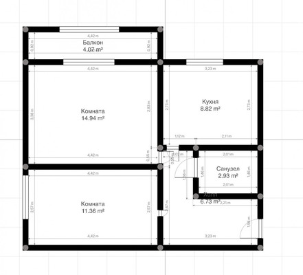 Продам двухкомнатную (2-комн.) квартиру, Кулиева пр-кт, 26, Нальчик г