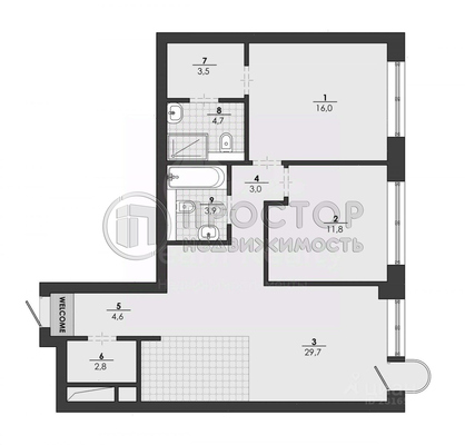 Продам трехкомнатную (3-комн.) квартиру, Новослободская ул, 24с2, Москва г
