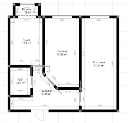 Продам двухкомнатную (2-комн.) квартиру, Головко ул, 200, Нальчик г