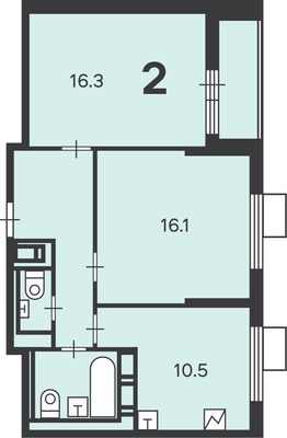 Продам двухкомнатную (2-комн.) квартиру, Генерала Глаголева ул, 5к1, Москва г
