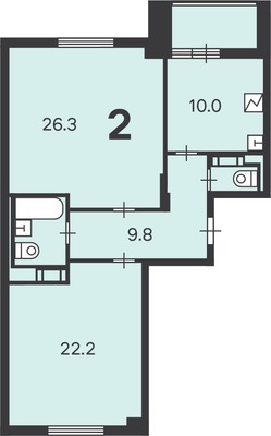 Продам двухкомнатную (2-комн.) квартиру, Шелихова проезд, 9к1, Москва г