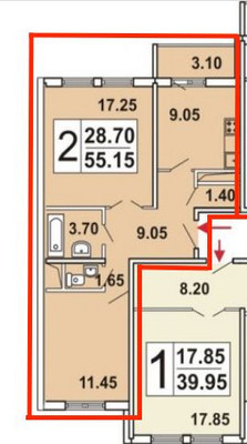 Продам двухкомнатную (2-комн.) квартиру, Дмитровское ш, 165Ек12, Москва г