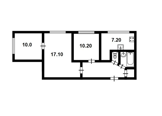 Продам трехкомнатную (3-комн.) квартиру, Ольги Форш ул, 3, Санкт-Петербург г