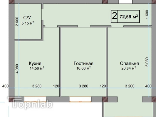 Продам двухкомнатную (2-комн.) квартиру, Кабардинская ул, 195, Нальчик г