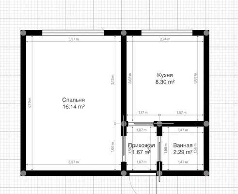 Продам однокомнатную (1-комн.) квартиру, Ватутина ул, 20, Нальчик г