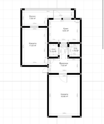 Продам двухкомнатную (2-комн.) квартиру, Мовсисяна ул, 20, Нальчик г