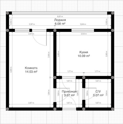 Продам однокомнатную (1-комн.) квартиру, Баксанское ш, 1кД, Чегем г