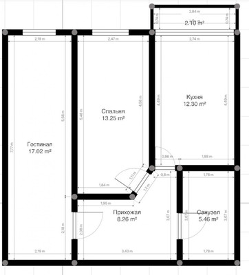 Продам двухкомнатную (2-комн.) квартиру, им. Сижажева М.В. ул, 1Ак21, Чегем г