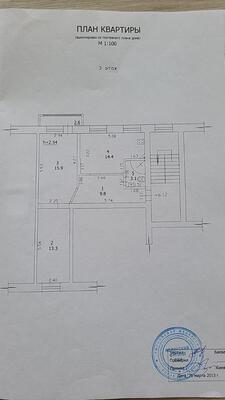 Продам двухкомнатную (2-комн.) квартиру, М.Горького ул, 28, Нолинск г