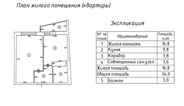 Продам однокомнатную (1-комн.) квартиру, Заневский пр-кт, 42, Санкт-Петербург г