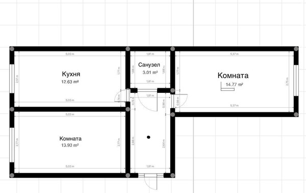 Продам двухкомнатную (2-комн.) квартиру, Солнечная ул, 10, Нальчик г