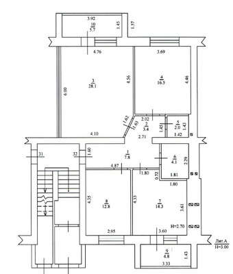 Продам трехкомнатную (3-комн.) квартиру, Березовый проезд, 1к1, Кропоткин г