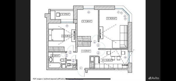 Продам трехкомнатную (3-комн.) квартиру, Архитектора Власова ул, 10, Москва г