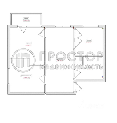 Продам трехкомнатную (3-комн.) квартиру, Мукомольный проезд, 7к2, Москва г