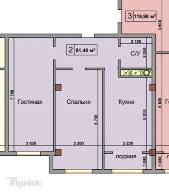Продам двухкомнатную (2-комн.) квартиру, ОДС ул, 3к1, Нальчик г