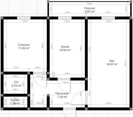 Продам двухкомнатную (2-комн.) квартиру, Т.Идарова ул, 54кб, Нальчик г
