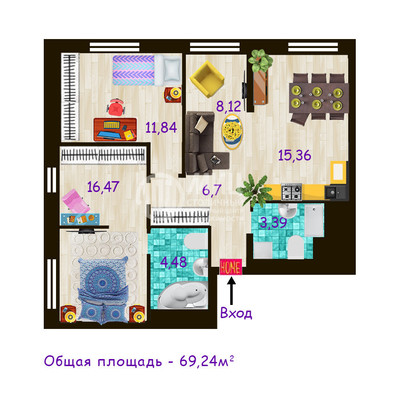 Продам двухкомнатную (2-комн.) квартиру, Новодмитровская ул, 2к1А, Москва г
