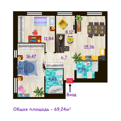 Продам двухкомнатную (2-комн.) квартиру, Новодмитровская ул, 2к1А, Москва г