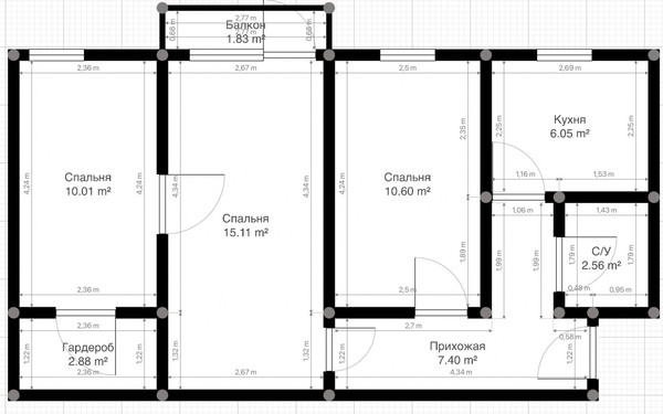 Продам трехкомнатную (3-комн.) квартиру, Мусукаева ул, 24, Нальчик г