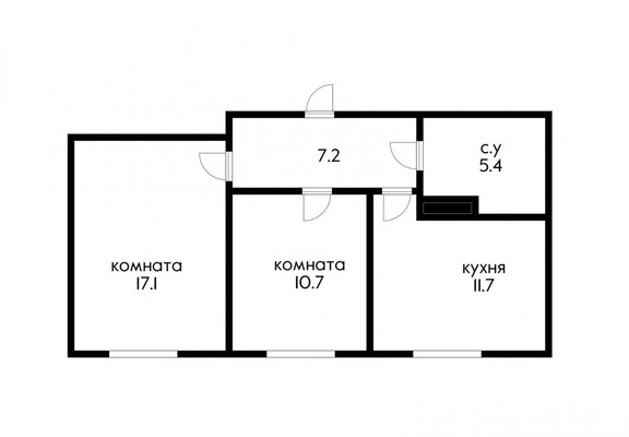 Продам двухкомнатную (2-комн.) квартиру, Красных Партизан ул, 1/4к15, Краснодар г