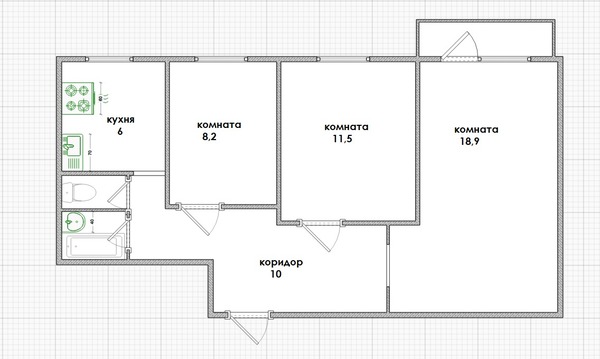 Продам трехкомнатную (3-комн.) квартиру, Гурьева ул, 9, Раменское г