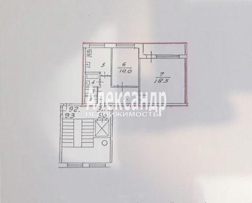Продам двухкомнатную (2-комн.) квартиру, Учебный пер, 10к4, Санкт-Петербург г