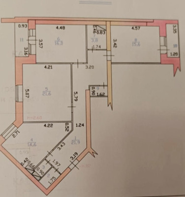 Продам трехкомнатную (3-комн.) квартиру, Садовый пер, 2к2, Рощино гп