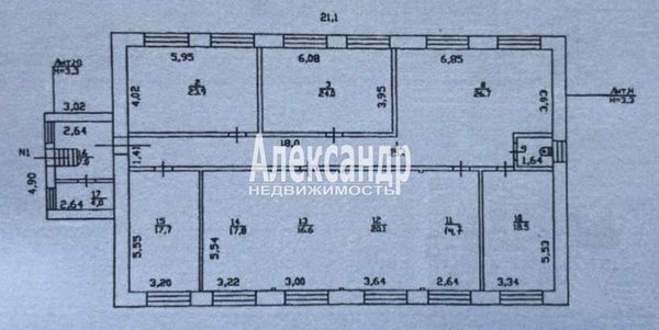Сдам офисное помещение 250 м2, Жданова ул, 4, Стеклянный п