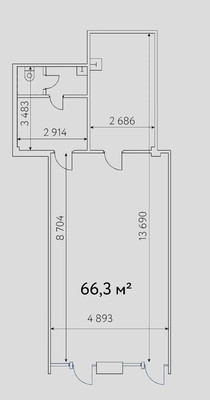 Продам торговое помещение 66,3 м2, Ярославское ш, 2к2, Москва г