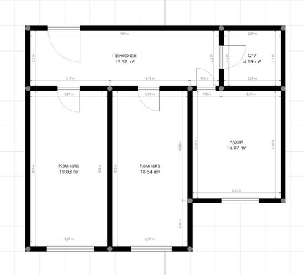 Продам двухкомнатную (2-комн.) квартиру, ОДС ул, 3, Нальчик г