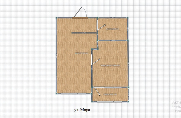 Продам однокомнатную (1-комн.) квартиру, Мира ул, 44а, Пенза г