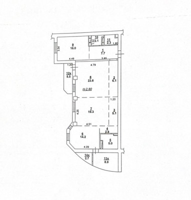 Продам трехкомнатную (3-комн.) квартиру, Краснофлотский пер, 22, Ростов-на-Дону г