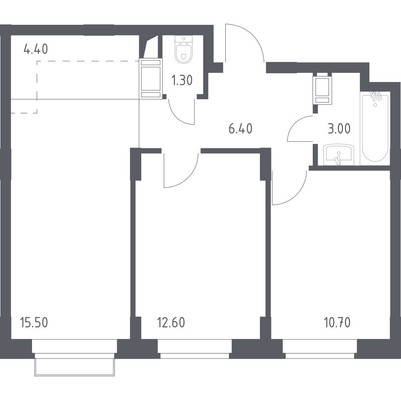 Продам двухкомнатную (2-комн.) квартиру, Лесная ул, 8к1, Ерино д