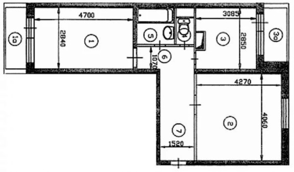 Продам двухкомнатную (2-комн.) квартиру, Знаменские Садки ул, 5к1, Москва г