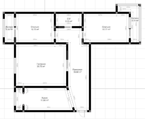 Продам трехкомнатную (3-комн.) квартиру, Калинина ул, 250кБ, Нальчик г
